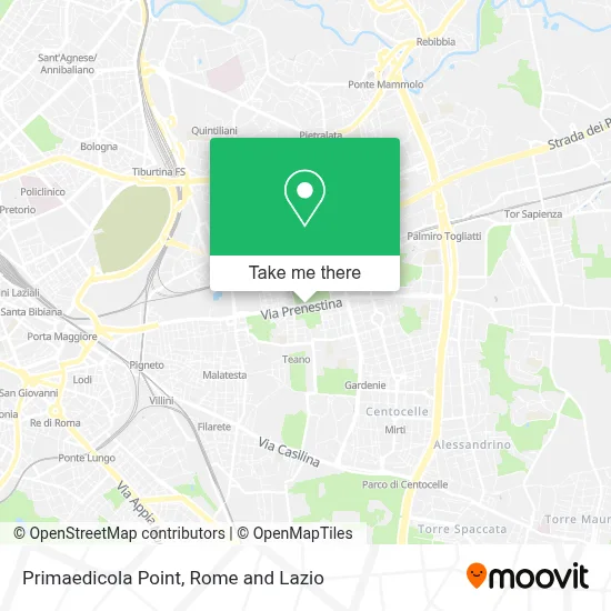 Primaedicola Point map