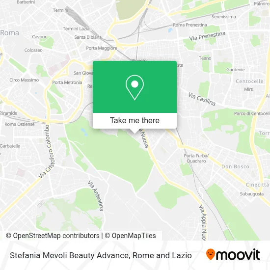 Stefania Mevoli Beauty Advance map