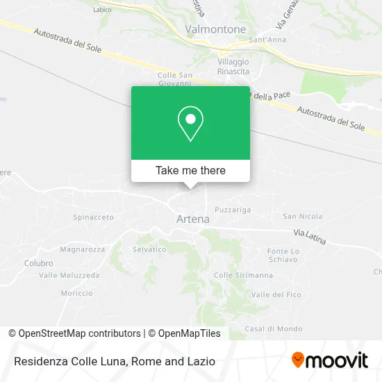 Residenza Colle Luna map