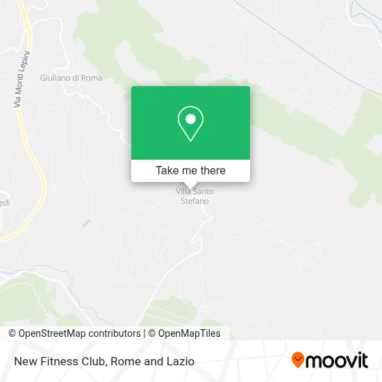 New Fitness Club map