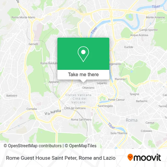 Rome Guest House Saint Peter map