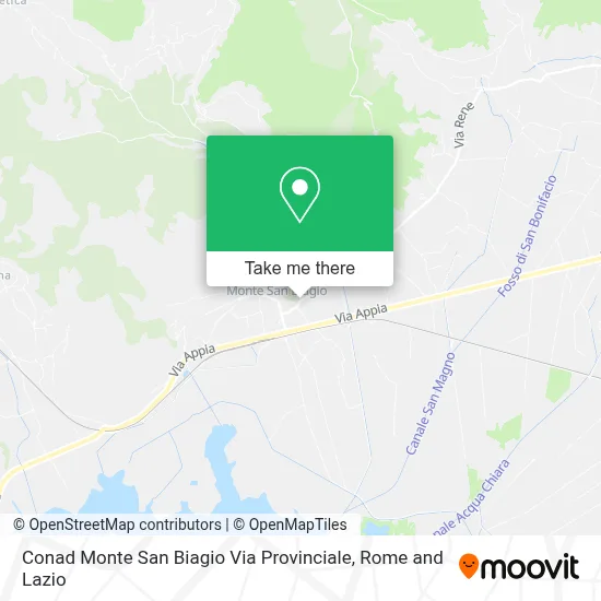 Conad Monte San Biagio Via Provinciale map