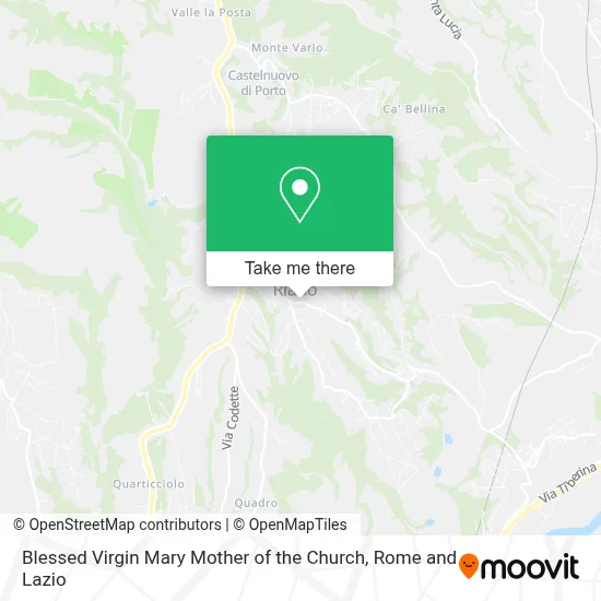 Blessed Virgin Mary Mother of the Church map