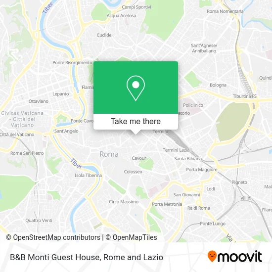 B&B Monti Guest House map