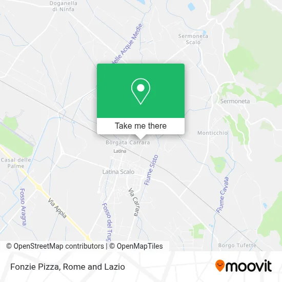 Fonzie Pizza map