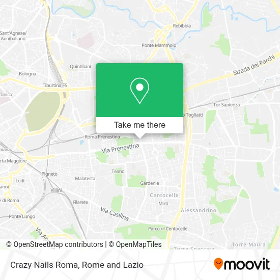 Crazy Nails Roma map