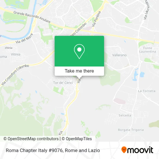 Roma Chapter Italy #9076 map