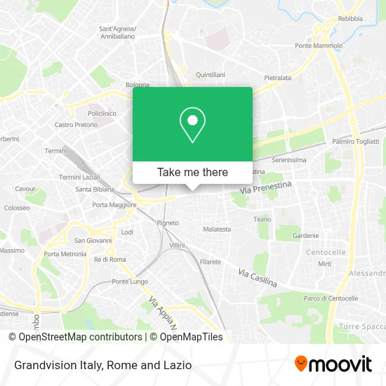 Grandvision Italy map