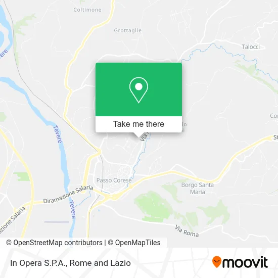In Opera S.P.A. map