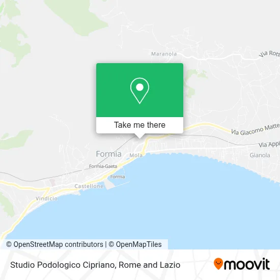 Studio Podologico Cipriano map