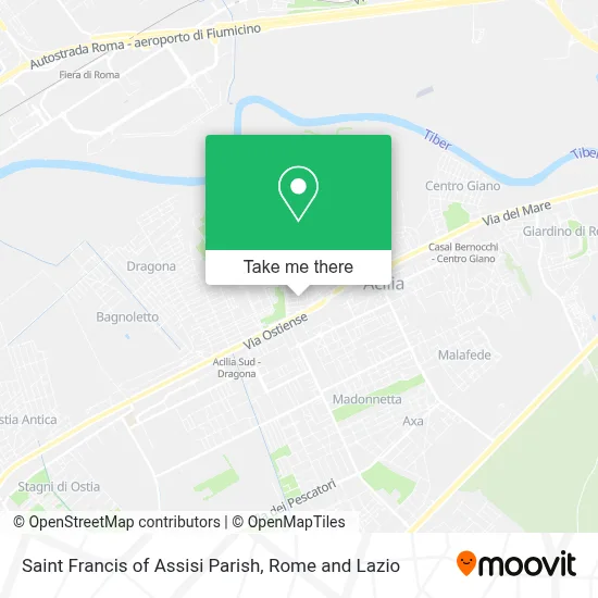 Saint Francis of Assisi Parish map