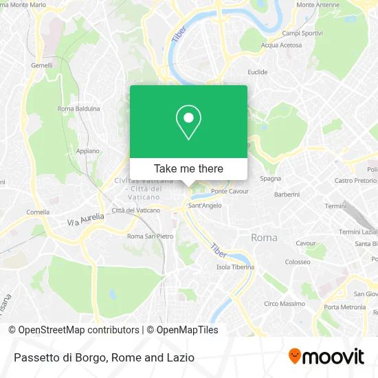 Passetto di Borgo map
