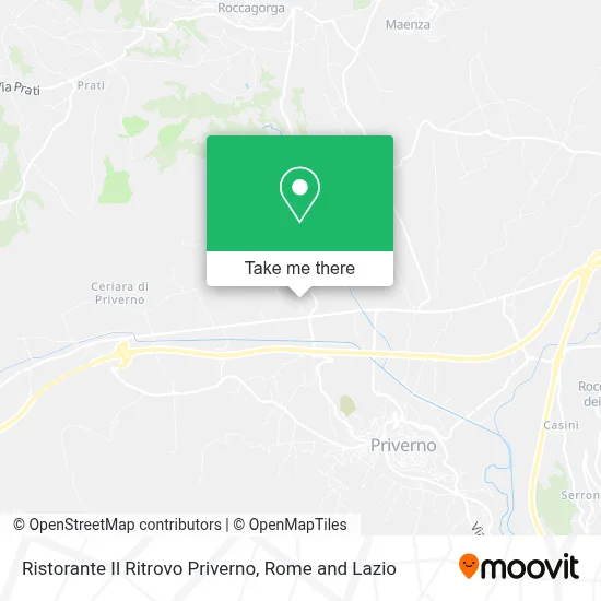 Ristorante Il Ritrovo Priverno map