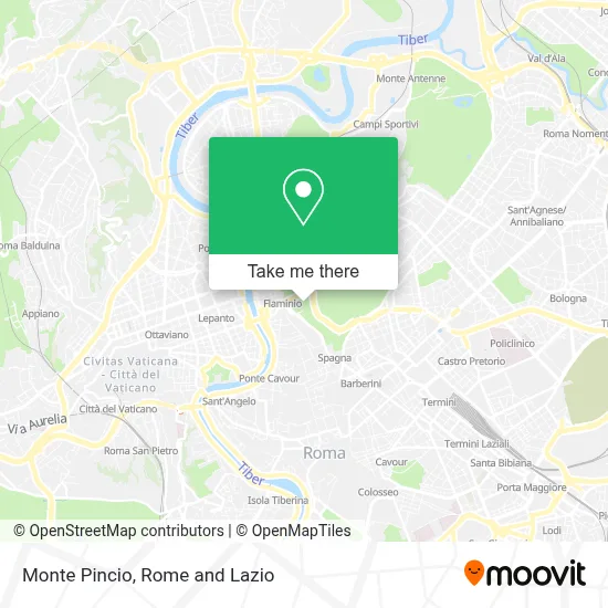 Monte Pincio map