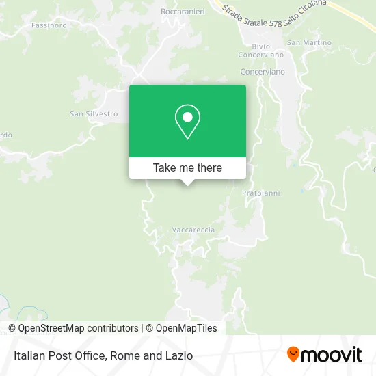 Italian Post Office map