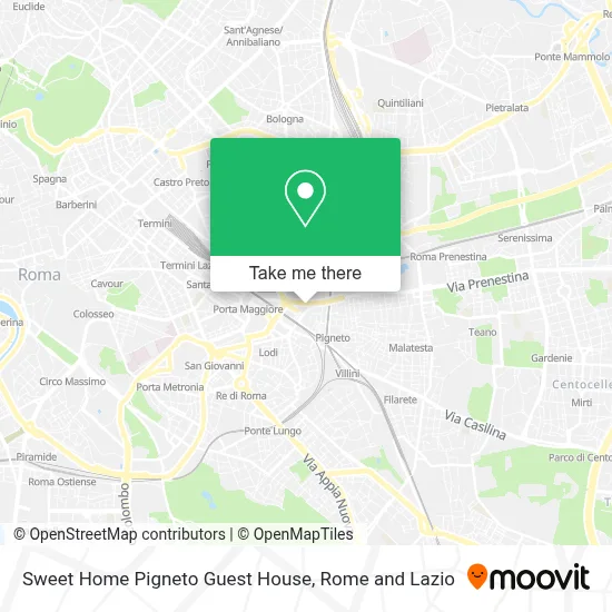 Sweet Home Pigneto Guest House map
