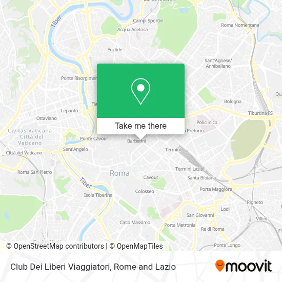 Club Dei Liberi Viaggiatori map