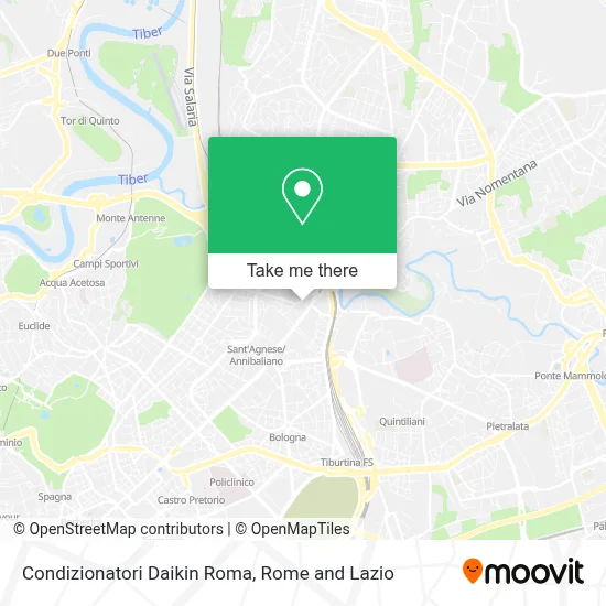 Condizionatori Daikin Roma map