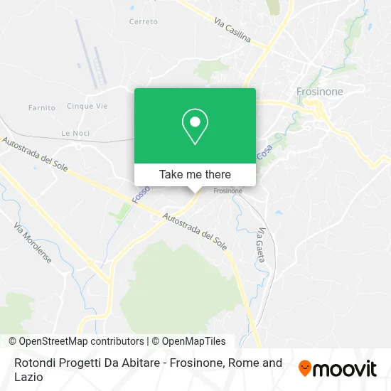 Rotondi Progetti Da Abitare - Frosinone map