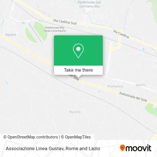 Associazione Linea Gustav map