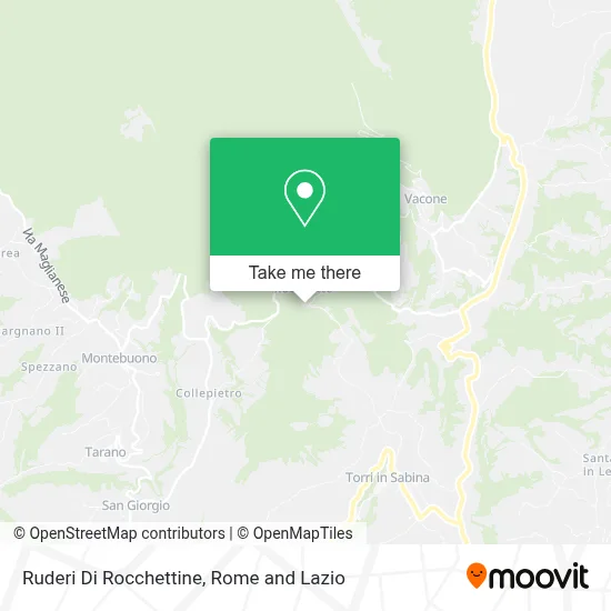 Ruderi Di Rocchettine map