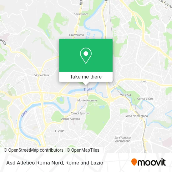 Asd Atletico Roma Nord map