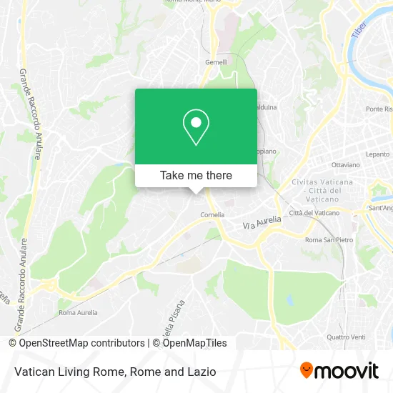 Vatican Living Rome map
