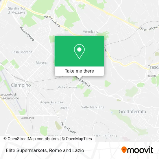 Elite Supermarkets map