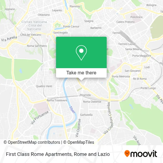 First Class Rome Apartments map