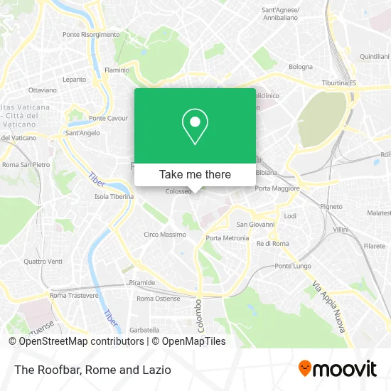 The Roofbar map