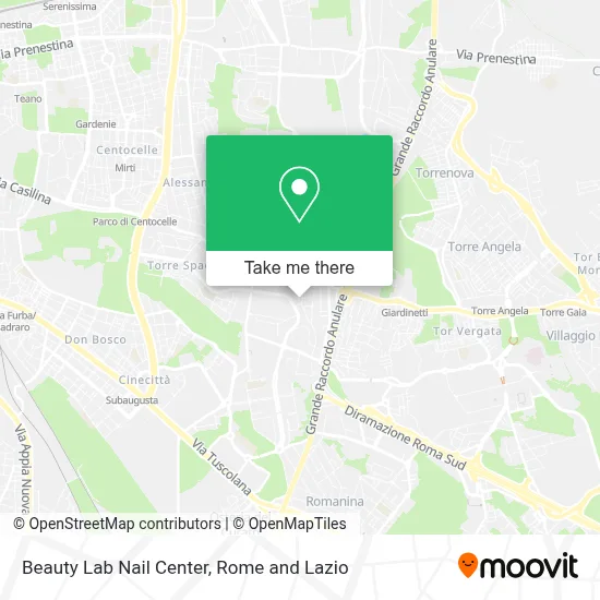 Beauty Lab Nail Center map