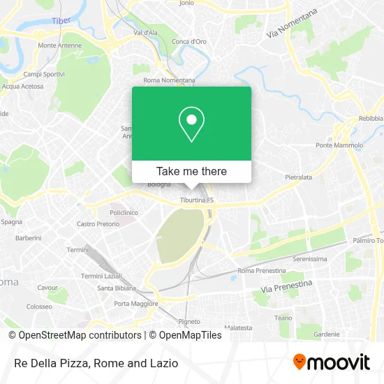 Re Della Pizza map