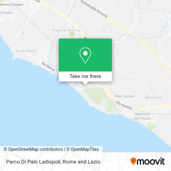 Parco Di Palo Ladispoli map