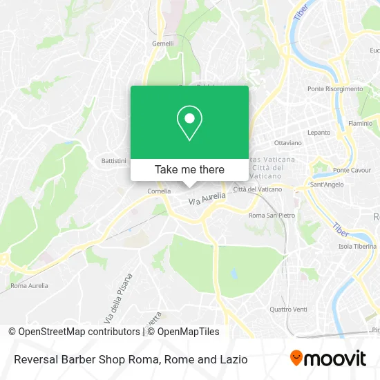 Reversal Barber Shop Roma map