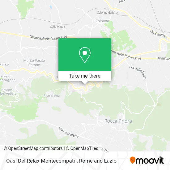 Oasi Del Relax Montecompatri map