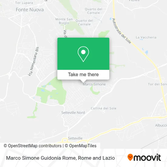 Marco Simone Guidonia Rome map