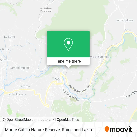 Monte Catillo Nature Reserve map