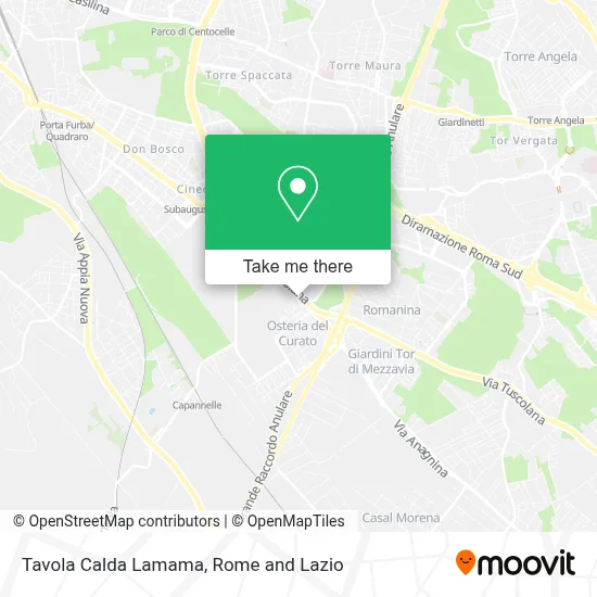 Tavola Calda Lamama map