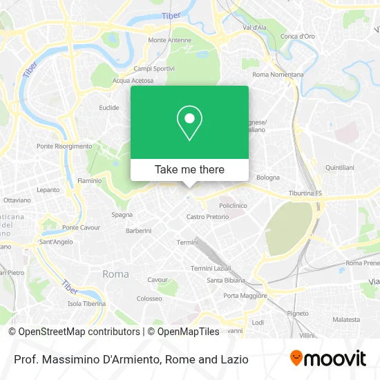 Prof. Massimino D'Armiento map