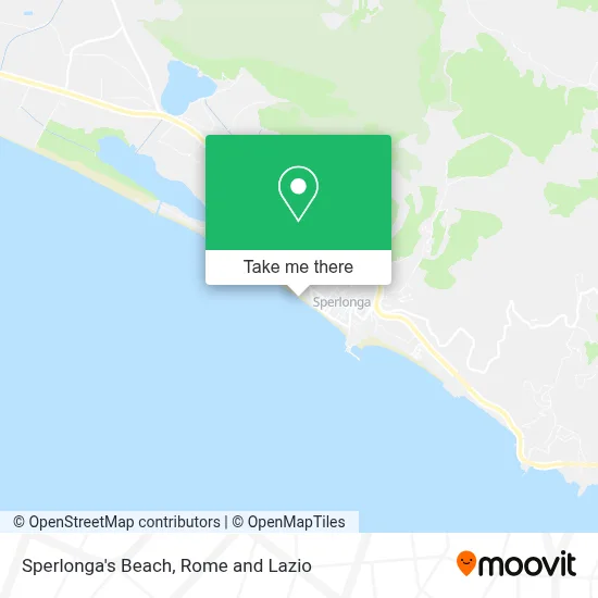 Sperlonga's Beach map