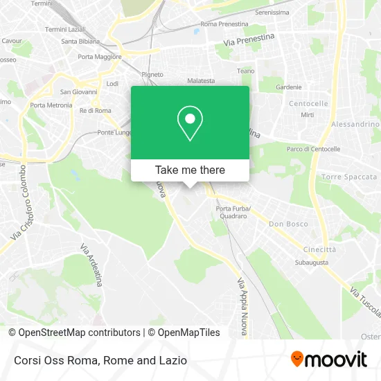 Corsi Oss Roma map