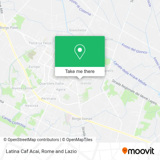 Latina Caf Acai map
