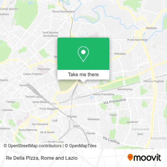 Re Della Pizza map