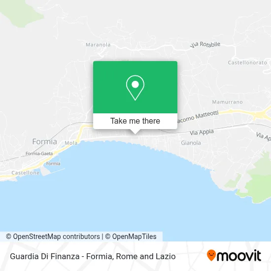Guardia Di Finanza - Formia map