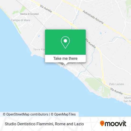 Studio Dentistico Flammini map