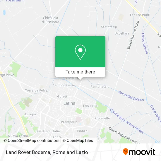 Land Rover Bodema map