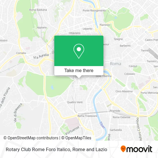 Rotary Club Rome Foro Italico map