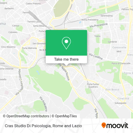 Cras Studio Di Psicologia map