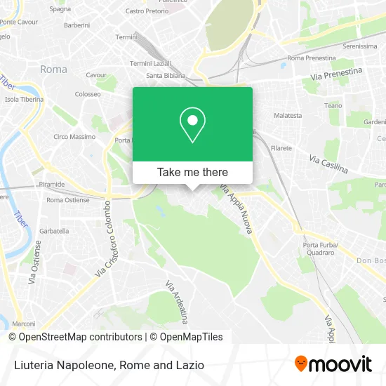 Liuteria Napoleone map