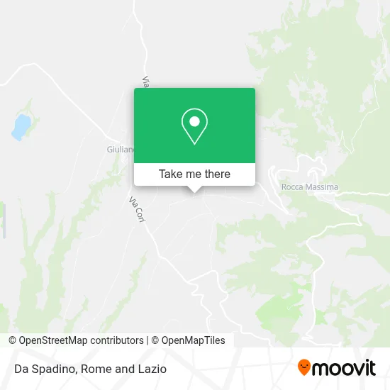 Da Spadino map